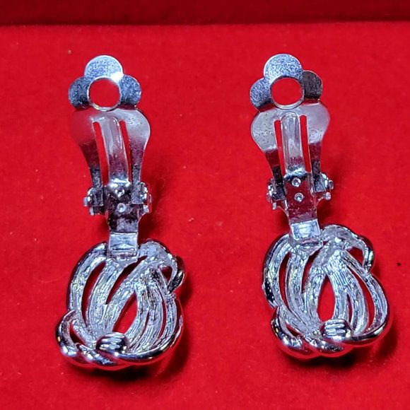 Love Knot Clip-On Earrings - Picture 3 of 4